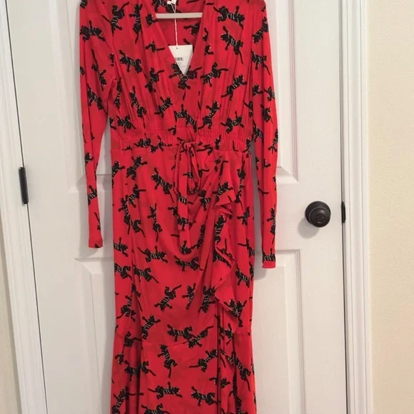 Diane Von Furstenberg Panther Dress- L - Picture 4 of 4